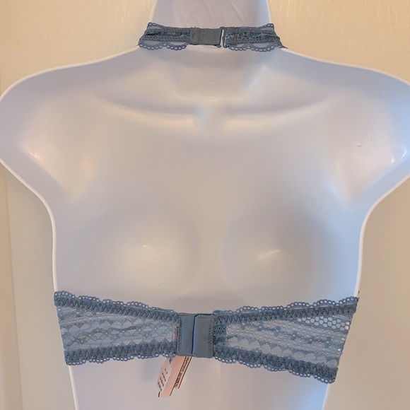 Victoria’s Secret Blue Lace Halter Bralette - Picture 3 of 8